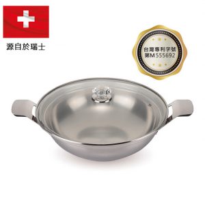 Lucuku純鈦系列 36cm鈦鑽萬用鍋